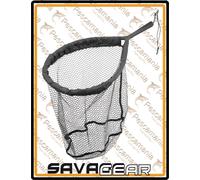 Guadino alluminio Savage Gear rete gommata PRO Finezze Rubber Mesh Net 46x56cm