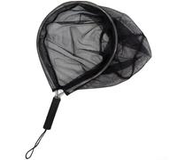 Guadino da pesca a mosca con manico pieghevole resistente, borsa a rete per pescare e asciugare rapidamente, ideale per applicazioni di pesca in mare e ruscello (diametro 35 cm)