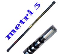 guadino da pesca telescopico metri 5,0 manico bastone filettato