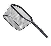 Guadino portatile for pesca a mosca in rete di gomma, lunghezza pieghevole 62,5 cm, 43 cm