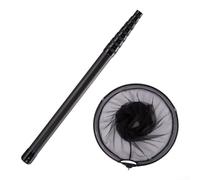 Guadino Telescopico da Pesca, Canna Pieghevole con Manico Retrattile in Fibra di Carbonio (Rete da 45 cm)