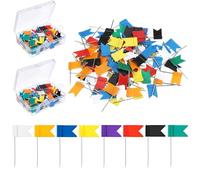Guador 200 aghi per bandiere colorati, per bandiere, per bandiere, per bandiere, per casa, ufficio e scuola,puntine da disegno,spille colorate per bacheche, bollettini e mappe