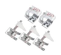 Guador Piedino Bordatore Regolabile Piedino per Rilegatura in Diagonale Piedino per Rilegatura a Nastro Piedino Universale per Macchina da Cucire Domestica per Pfaff Kenmore Janome Brother Gambo Alto