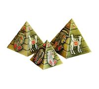 Guador Piramide Egiziana Statuetta Bronzo Retrò Edificio Modello Scrivania Ornamento per Regalo Souvenir (Bronzo antico)