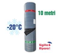 GUAINA AUTOADESIVA ARDESIATA GRIGIA -20°C PER TETTO TETTOIA - ROTOLO 10 MQ