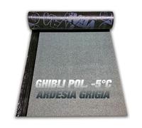 GUAINA BITUMINOSA IMPERMEABILIZZANTE ARDESIATA GRIGIA 4KG -5°C - ROTOLO 10 MQ