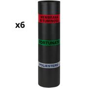 Guaina Bituminosa Poliestere 4 mm Impermeabilizzante CASASCIUTTA 6 Rotoli 1x10 m