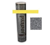 Guaina Bituminosa Poliestere Ardesiata Impermeabilizzante - ROTOLO DA 10 METRI - 4,5 kg/mq alta prestazione - Colore Grigio con scaglie di ardesia