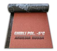 GUAINA BITUMINOSA TETTO ARDESIATA 4KG GRIGIA,ROSSA,VERDE -ROTOLO 1X10M FLEX-5°C