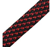 Guaina Cavi Guaina for cavi espandibile 2 mm ~ 40, intrecciata stretta, ad alta densità, durezza, isolante, protezione della linea, guaina for pressacavo, avvolgimento del filo(Black Red,40mm)