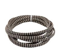 Guaina Cavi Guaina isolante a treccia da 2 m 2/4/6/8/10/12/14/16/20/25/30/40 mm protettiva for cavi ad alta densità, nera e rossa(Gold Black,8mm)