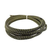 Guaina Cavi Guaina isolante a treccia da 2 m 2/4/6/8/10/12/14/16/20/25/30/40 mm protettiva for cavi ad alta densità, nera e rossa(Black Gold,8mm)