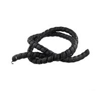 Guaina Cavi Spirale 1M Nero Organizzatore Flessibile(D12mm) | Design spirale auto-avvolgente, flessibile, nero opaco, 1 metro, per facile installazione