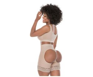 GUAINA CORTA SALOMA BEIGE 100% COLOMBIANA GUAINA EFFETTO PUSH UP IN POWERNET
