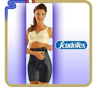 GUAINA COTTON MIRAGE GIRDLES SCUDOTEX PANTALONCINO BERMUDA NERA PANCERA CERNIERA