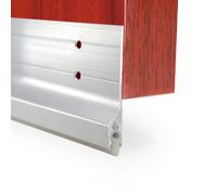 Guaina di bloccaggio anti-spifferi per porta in metallo, guarnizione per parabrezza in alluminio per topi, sigillo antipolvere, blocco espulsore per porte inferiori, guarnizione per porte (Bianco2