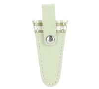 Guaina di forbici da ricamo Hoseonfn, copertura protettiva in pelle PU, per cucito, trapuntatura, strumenti per ricamo, design resistente, vestito sicuro, organizzatore artigianale (Wasabi Green)