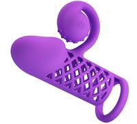 Guaina Fallica Vibrante Romance Harden - Silicone, viola
