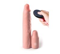 Guaina fallica vibrante Sleeve 9 In + 3 In Plug Remote