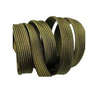 Guaina for cavi intrecciata in cotone verde da 10 metri for cavo audio di alimentazione - Manicotto for tubo flessibile e resistente(20mm)
