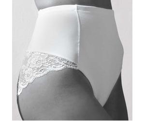 GUAINA GIOS ELISA - CONTENITIVA BALZA FINE PIZZO - BIANCO NERO