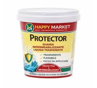 Guaina Impermeabilizzante Liquida Trasparente 750ml HM Protector - Impermeabilizzante per Terrazzi, Bagni, Muri, Balconi, Anti Infiltrazioni, Facile Applicazione