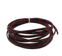 Guaina intrecciata espandibile in PET 2M | Tubo flessibile a filo multicolore da 2-40 mm Ion: PET 2M, da -60 a 125°C, restringimento del 30%, UL94-V0(Black Red,12mm)