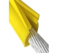 Guaina isolante a scatto rapido con diametro interno di 14 mm for linee sotto tensione, guaina protettiva riutilizzabile for lavori elettrici sicuri su cavi scoperti(Yellow,Length 65.6ft)