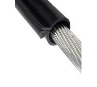 Guaina isolante a scatto rapido con diametro interno di 14 mm for linee sotto tensione, guaina protettiva riutilizzabile for lavori elettrici sicuri su cavi scoperti(Black,Length 13.1ft)