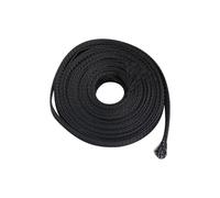 Guaina isolante intrecciata in PET, stretta e espandibile, 4-25 mm, 8 misure, per auto, casa e ufficio (nero-12 mm, 5 m)