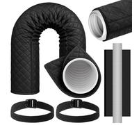 Guaina Isolante per Tubo CA | Manicotto Isolante per Condotti d'Aria,Rivestimento Protettivo Per Appartamenti Case Soggiorno Cucina Seminterrato Garage Camera Da Letto Estate Inverno