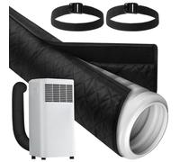 Guaina Isolante per Tubo CA - Manicotto Isolante Per Copertura Condotto Ventilazione AC - Protezione Tubi Per Casa Cucina Ufficio Inverno Estate Appartamento