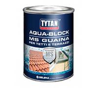Guaina Liquida ai Polimeri - Ripara Piscine - AQUA-BLOCK MS GUAINA TYTAN - Kg. 1 - Bianco o Grigio (Bianco)