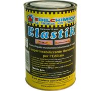 Guaina Liquida Bituminosa Nera ELASTIK 310ml 1,2 5 10 20 kg Supporto Antifessura