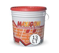 Guaina Liquida Impermeabilizzante Acrilica, Per Terrazzi E Superfici Pedonabili, Consistenza Cremosa E Pellicola Gommosa, Spessore Consigliato 0,4 Mm, Rapida Asciugatura (13 Litri)