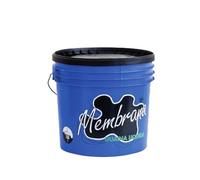 Guaina Liquida Impermeabilizzante Colorata 'Membrana' per Tetti, Terrazzi, Legno, Lamiere, Intonaci e Muri Contro Terra - Rapida Essiccazione. (Grigia, 20 kg)