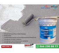 Guaina liquida impermeabilizzante fibrata pedonabile -BITUVER F4- Saint gobain
