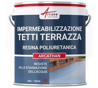 Guaina liquida per terrazzi, Guaina impermabilizzante ARCATHAN - 4 kg Rosso Mattone - ARCANE INDUSTRIES