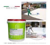 GUAINA LIQUIDA RIVESTIMENTO ESTERNO TERRAZZA IMPERMEABILIZZANTE BIANCO 5 LT