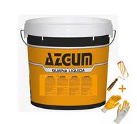 Guaina Liquida Trasparente Impermeabilizzante AZGUM + Rullo + Guanti da 1-5-14 L