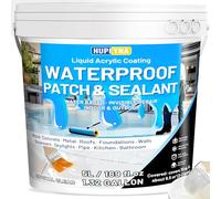 Guaina Liquida Trasparente, Rivestimento Impermeabile Trasparente 5KG | Hupeyna Riparatore Anti-Perdita, Colla Impermeabilizzante Base D'acqua per Interni ed Esterni Sigillante Impermeabile Liquido