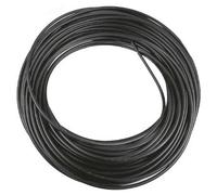 Guaina nera per trasmissione cavi diametro 7MM lunghezza 25M
