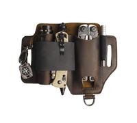 Guaina organizer da uomo in pelle - Organizer in pelle | Portacandele multiuso per coltelli, chiave auto, torcia