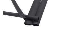 Guaina Per Cavi 1 metro di tubo termorestringente diametro 2 3 4 5 6 7 8 9 10 12 14 16 20 25 30 40 50 mm 2:1 guaina termica in poliolefina isolato nero(25mm)