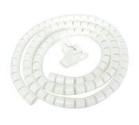 Guaina per cavi a spirale, Tubo avvolgicavo a spirale con diametro interno da 8 mm a 25, manicotti for riporre i cavi, organizzatore for, copertura for tubi(White,25mm 1meter)