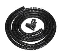Guaina per cavi a spirale, Tubo avvolgicavo a spirale con diametro interno da 8 mm a 25, manicotti for riporre i cavi, organizzatore for, copertura for tubi(Black,8mm 2meter)