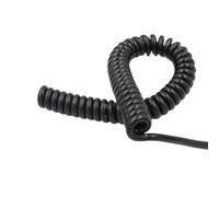 Guaina per cavi Cavo di prolunga a spirale, 22 fili schermati a spirale opaca, 4 anime, 0,3 mm2, prolunga da 1 a 10 metri, cavo a molla telescopico, prolunga a spirale