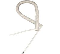 Guaina per cavi Cavo di prolunga a spirale, 4 conduttori 24 0,2 mm2, filo a molla bianco, filo ad alta elasticità, cavo a spirale telescopico, prolunga a spirale