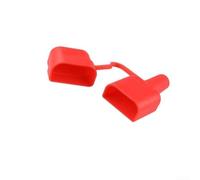 Guaina per cavi con cappuccio per 50A impermeabile antipolvere nero rosso coppia (4 pz-rosso)