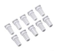 Guaina per cavi divisa bianca, 3 m, colore: bianco, 5 mm | Il serracavo da 3,5 mm, impedisce la piegatura del filo, gomma, finitura nera, sicurezza per utensili elettrici
